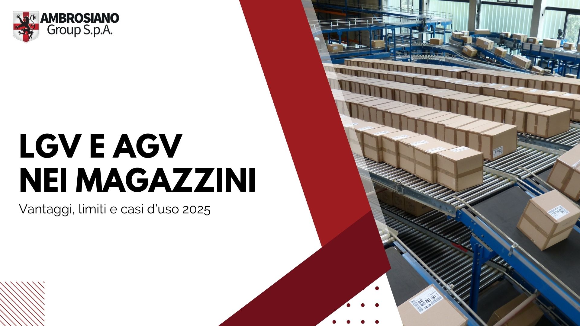 automazione magazzino LGV AGV