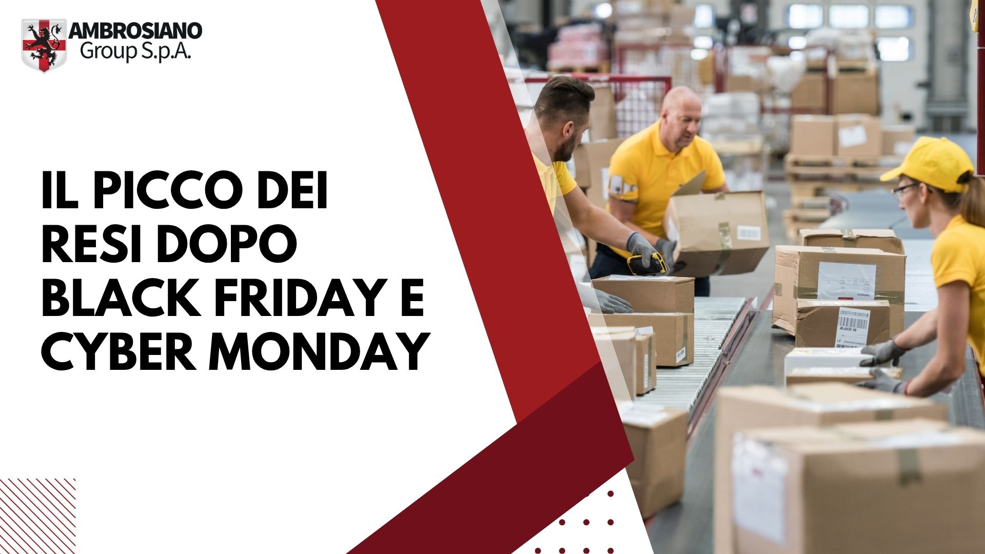 Picco dei resi dopo Black Friday e Cyber Monday