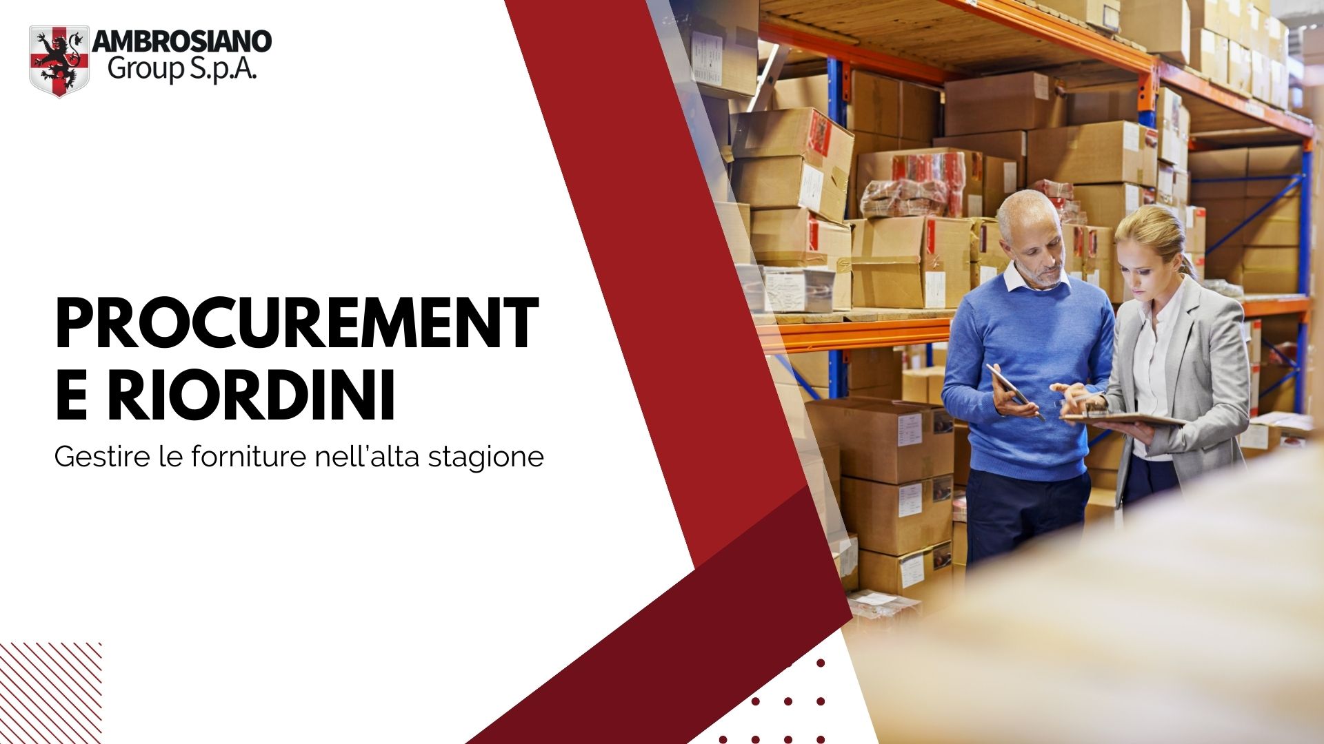 Procurement e riordini gestire le forniture nell’alta stagione